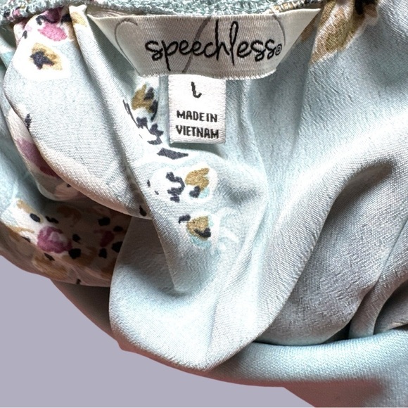 Women’s Floral Speechless Dress with Spaghetti Straps Size Large - Picture 4 of 4